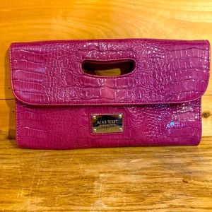 Nine West Hot Pink Clutch